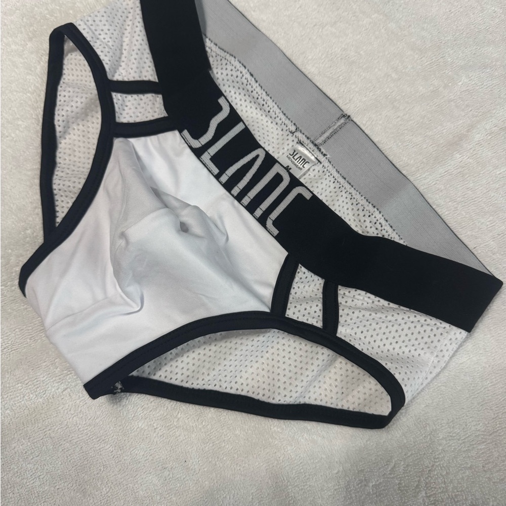 Blanc - Black and White Mesh Briefs